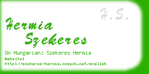 hermia szekeres business card